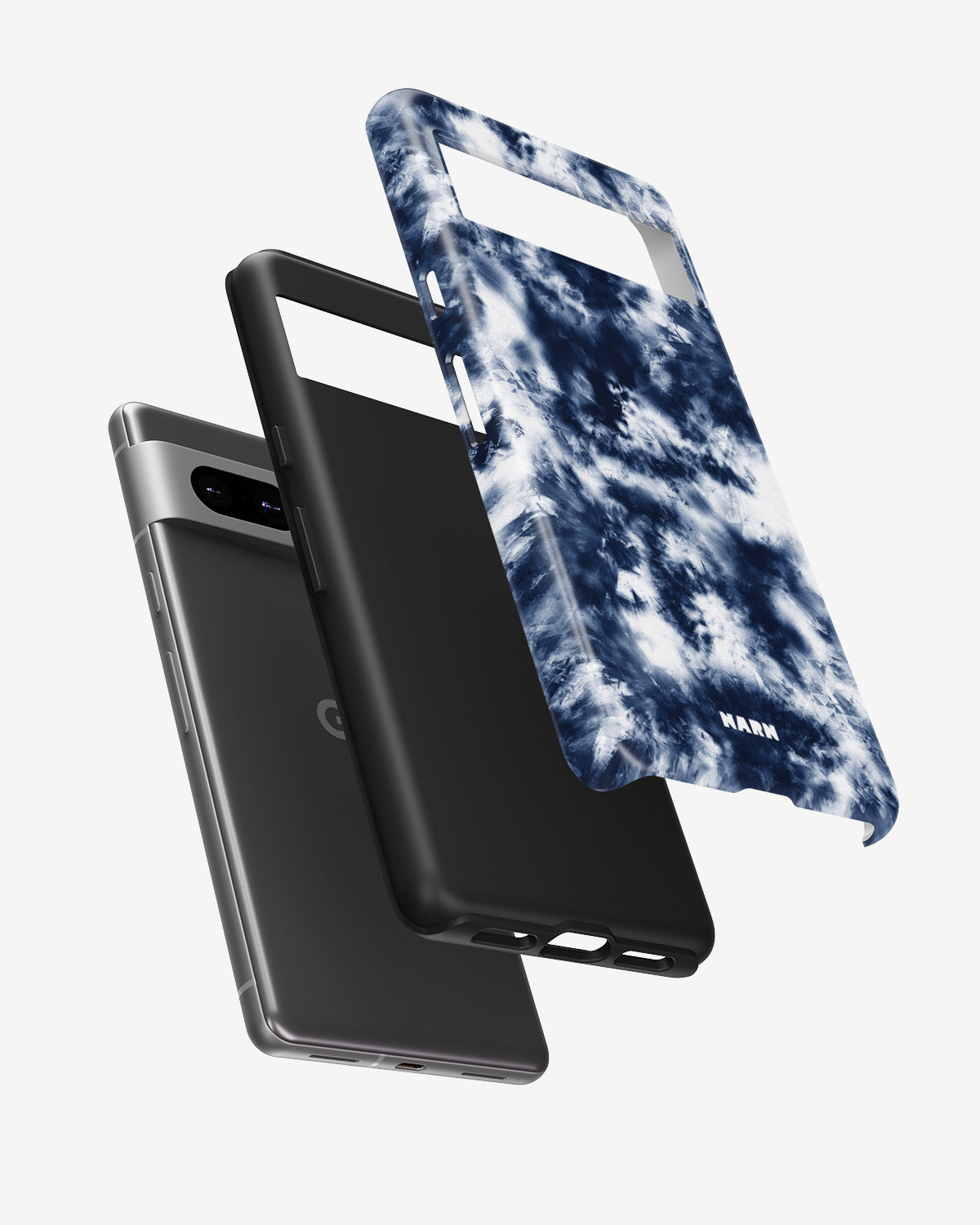 Google Pixel 7a Tough Case – Tie Dye Blue - View 2