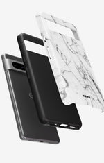Google Pixel 7a Tough Case – Milky Marble - View 2