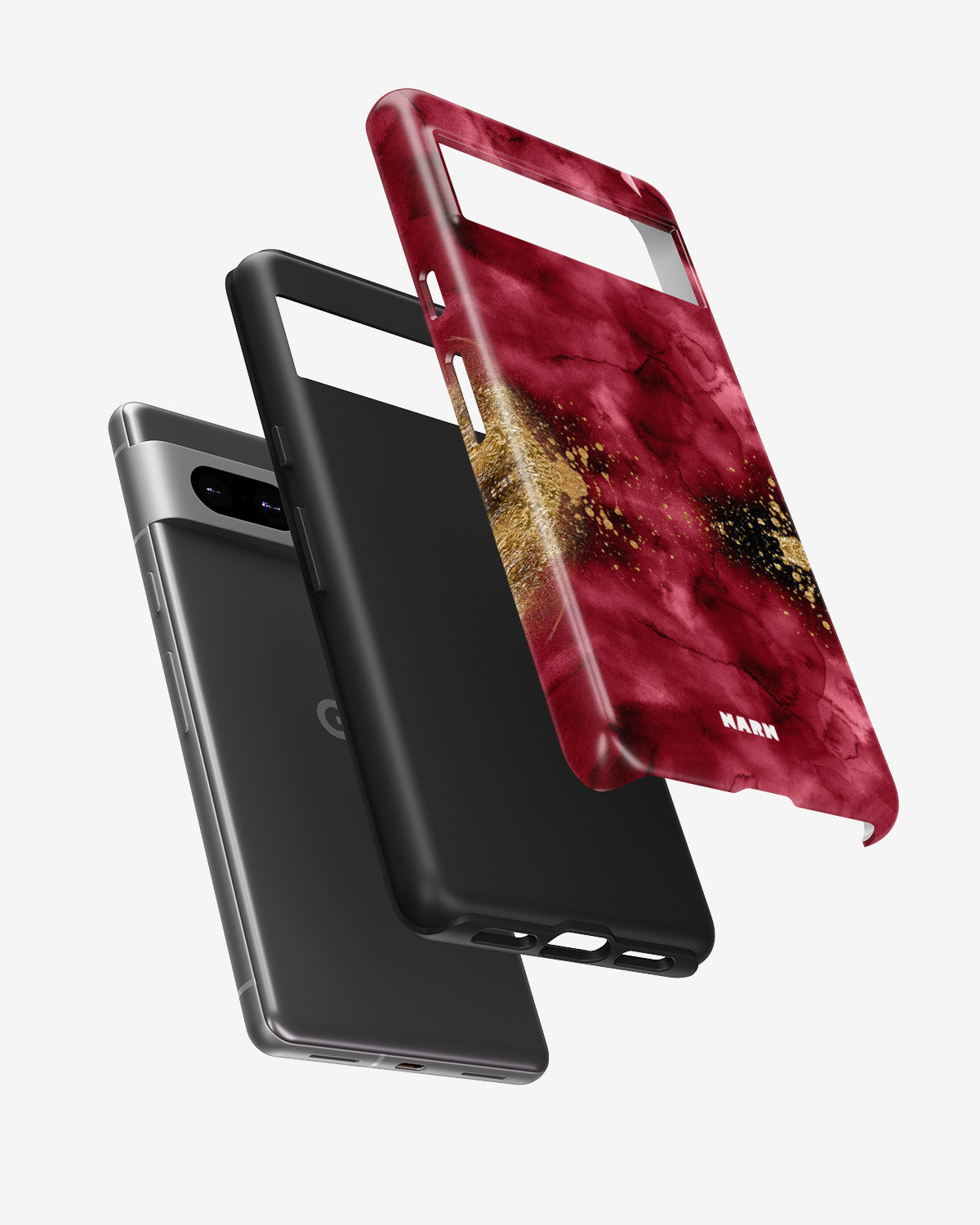 Google Pixel 7a Tough Case – Burgendy Shimmer - View 2