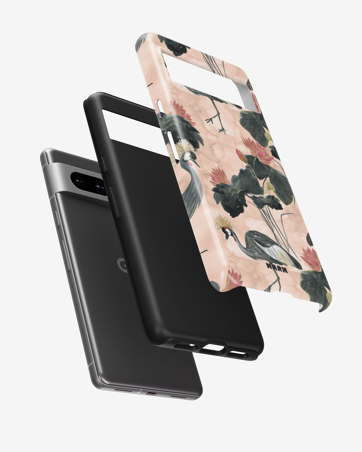 Google Pixel 7a Tough Case – Crowned Bird - View 2