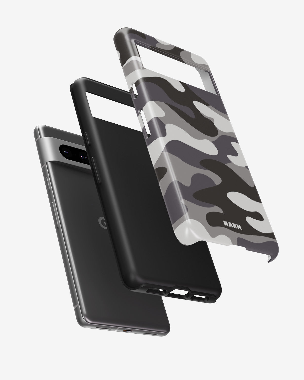 Google Pixel 7a Tough Case – Grey Camo - View 2