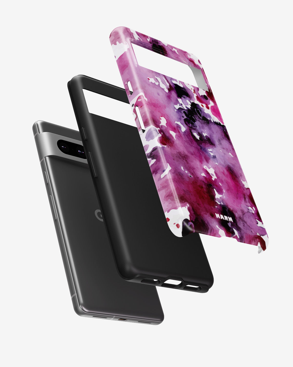 Google Pixel 7a Tough Case – Floral Splash - View 2