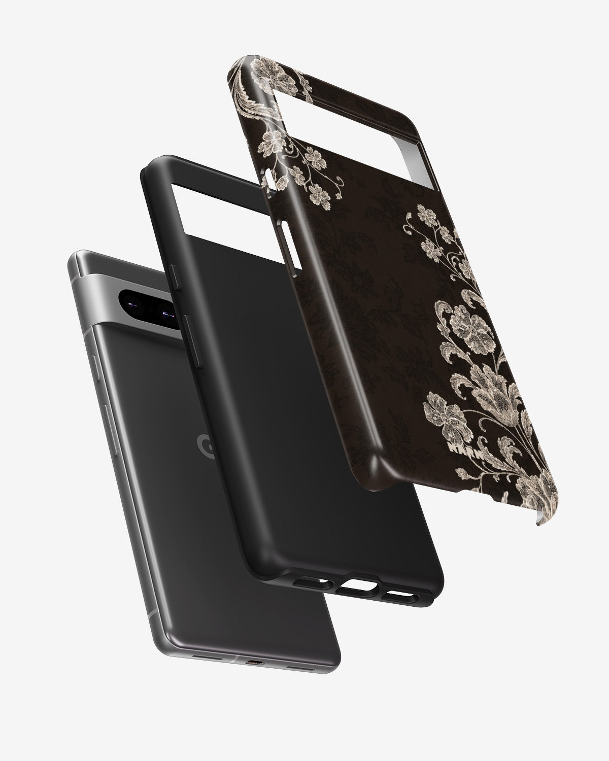 Google Pixel 7a Tough Case – Ivory Bloom - View 2