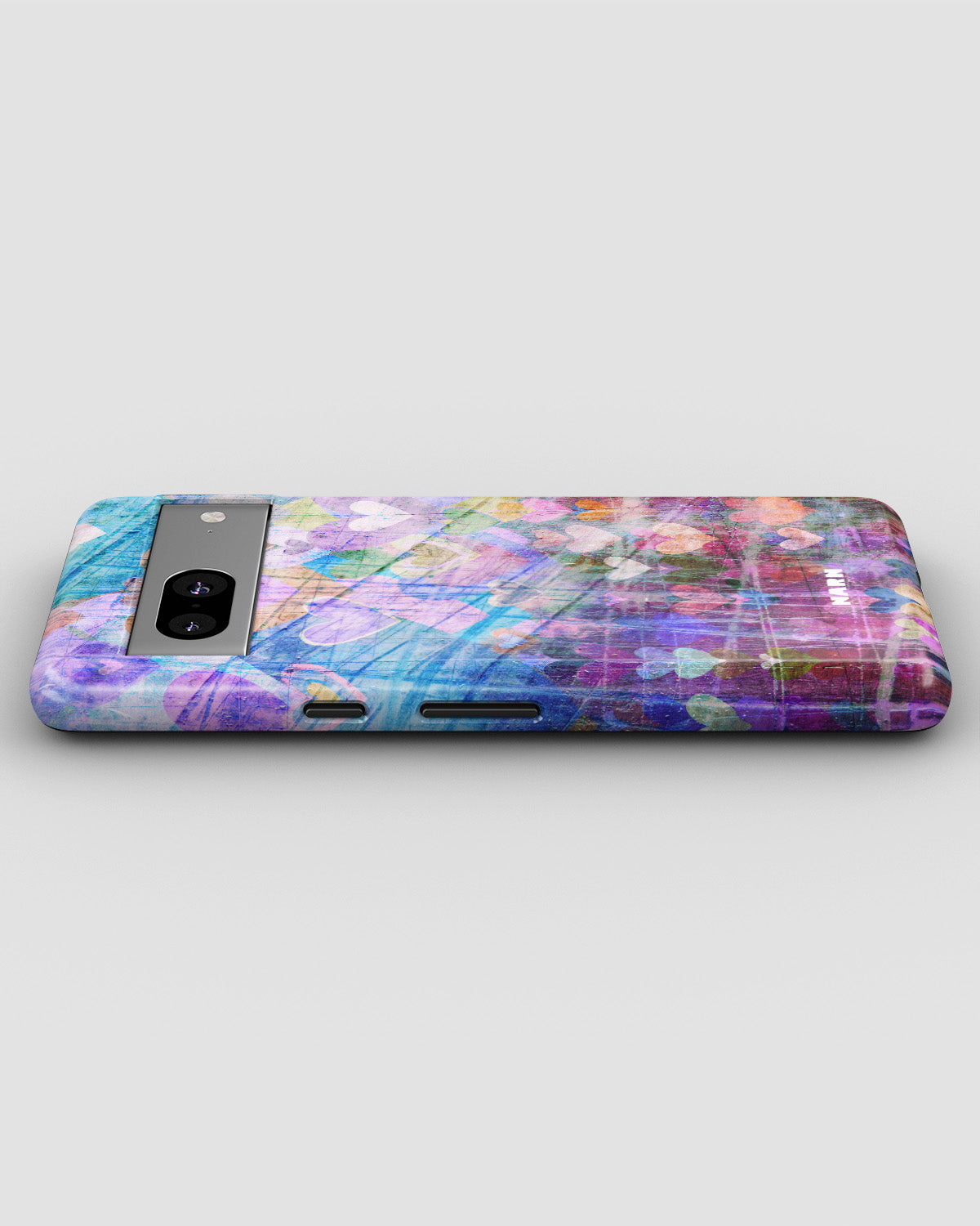Google Pixel 7a Tough Case – Purple Hearts - View 3