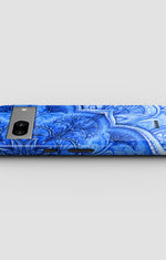 Google Pixel 7a Tough Case – Blue Vintage - View 3