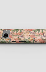 Google Pixel 7a Tough Case – Flamingos & Flowers - View 3