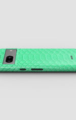 Google Pixel 7a Tough Case – Turquoise Snake - View 3