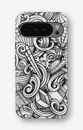 Google Pixel 9 Tough Case – Japanese Pattern - View 1