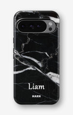 Google Pixel 9 Tough Case – Custom - Black Marble - View 1