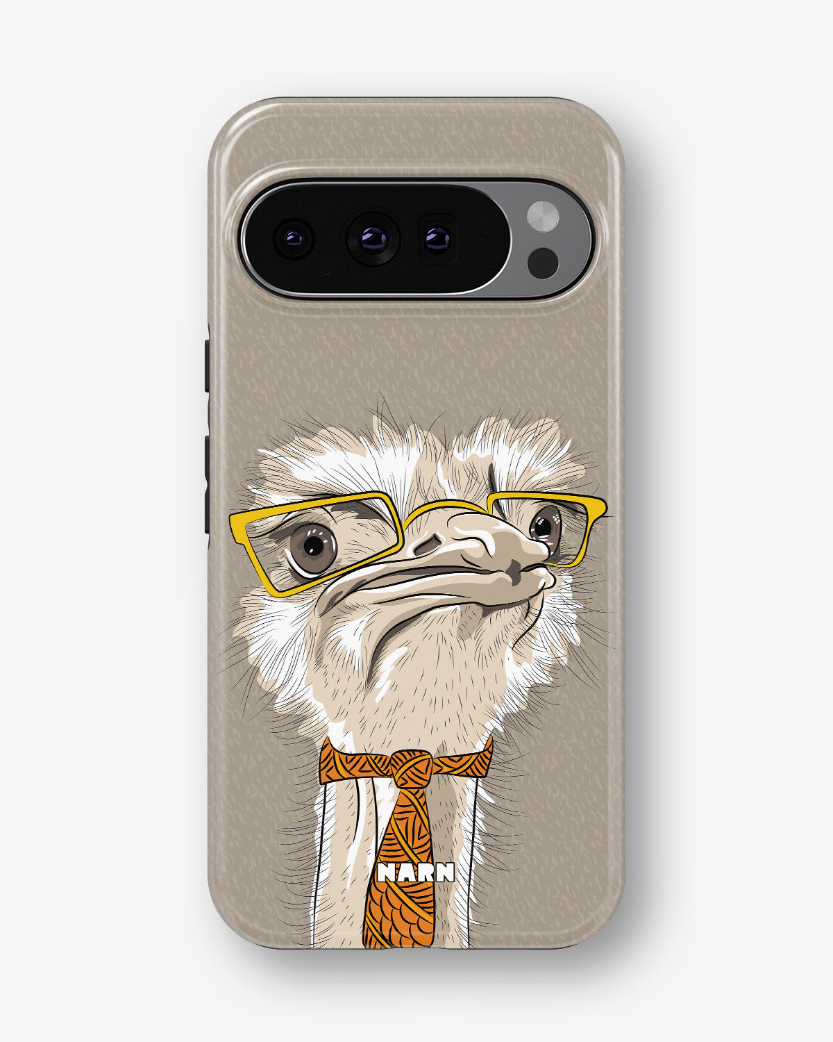 Google Pixel 9 Tough Case – Hipster Ostrich - View 1