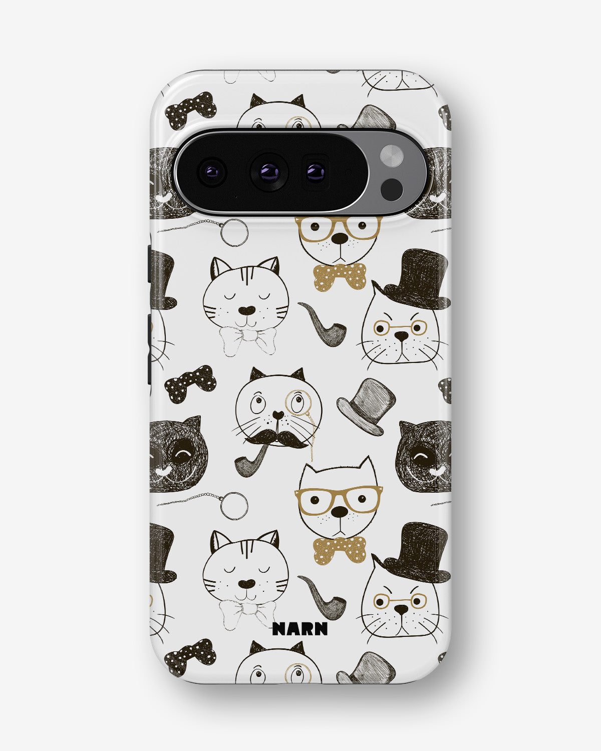 Google Pixel 9 Tough Case – Cartoon Cats - View 1