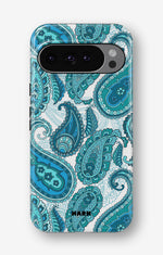 Google Pixel 9 Tough Case – Turquoise Paisley - View 1
