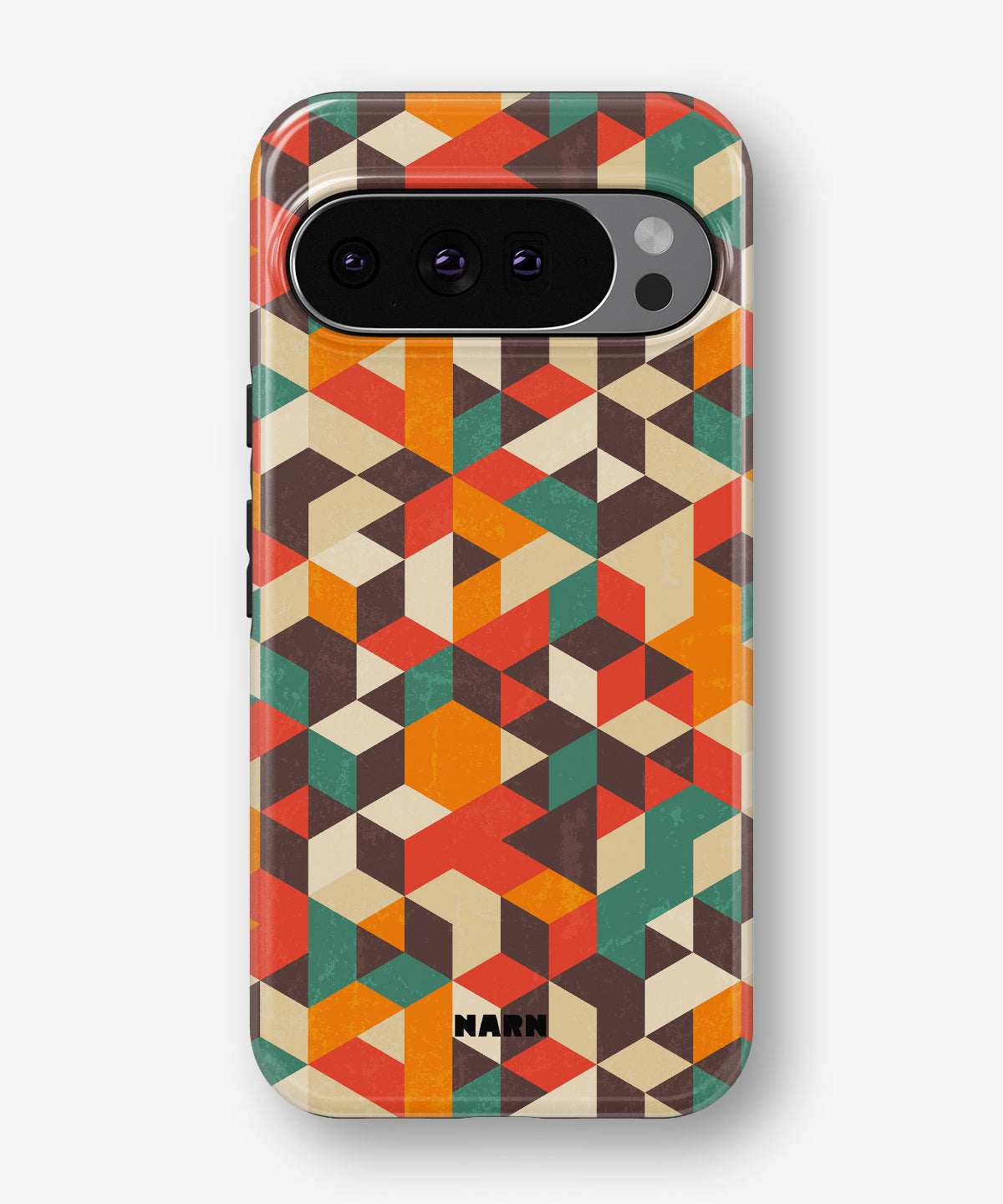 Google Pixel 9 Tough Case – Retro Geometric - View 1