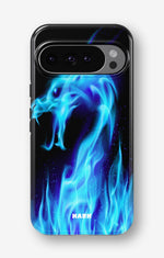 Google Pixel 9 Tough Case – Blue Flames Dragon - View 1