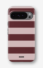 Google Pixel 9 Tough Case – Cranberry Stripe - View 1