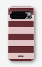 Google Pixel 9 Tough Case – Cranberry Stripe - View 1