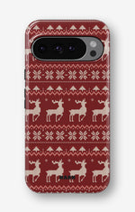 Google Pixel 9 Tough Case – Reindeer Knit - View 1