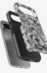 Google Pixel 9 Tough Case – Grey Crystals - View 3