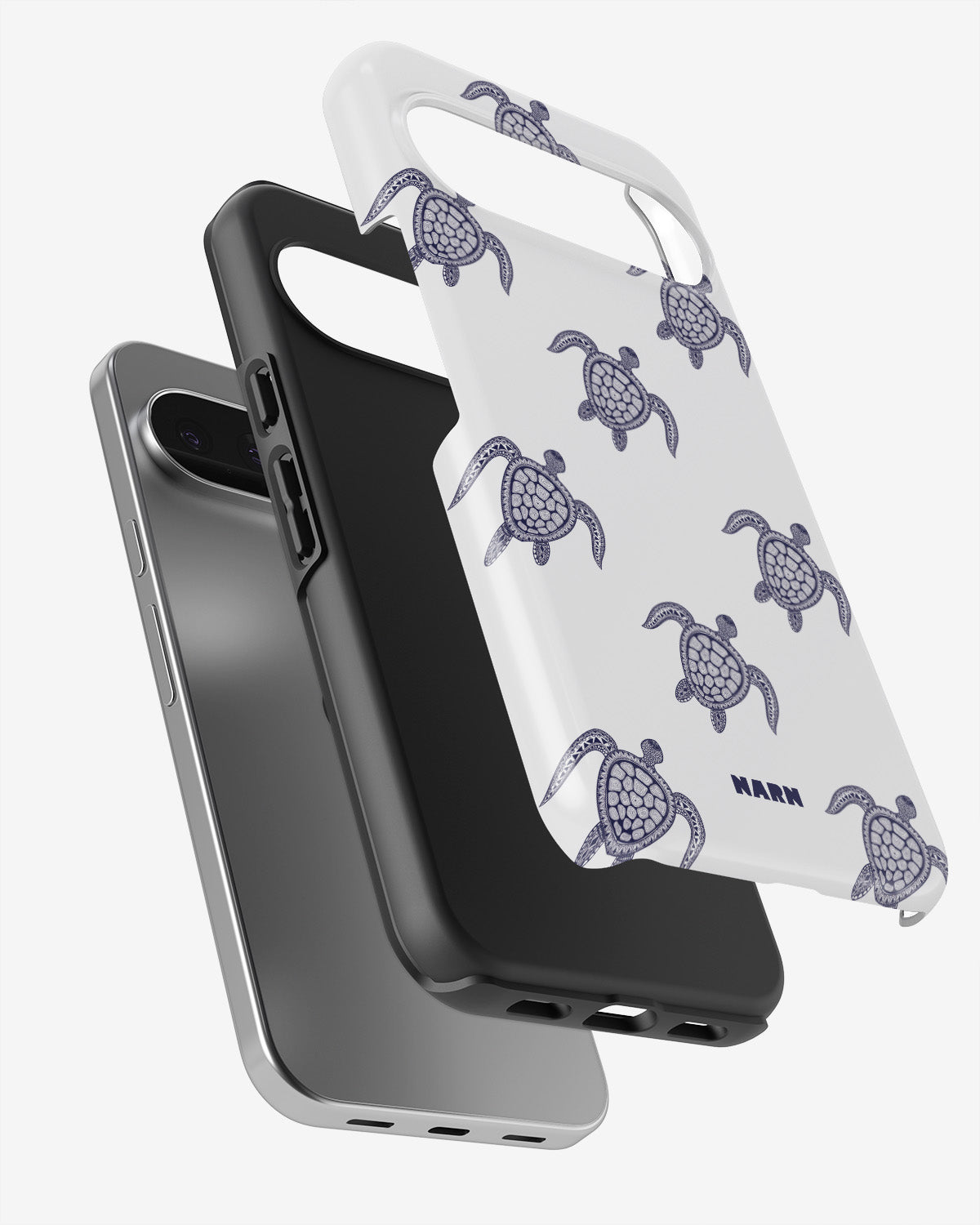 Google Pixel 9 Tough Case – Blue Turtles - View 3