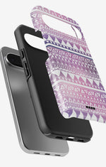 Google Pixel 9 Tough Case – Purple Aztec - View 3
