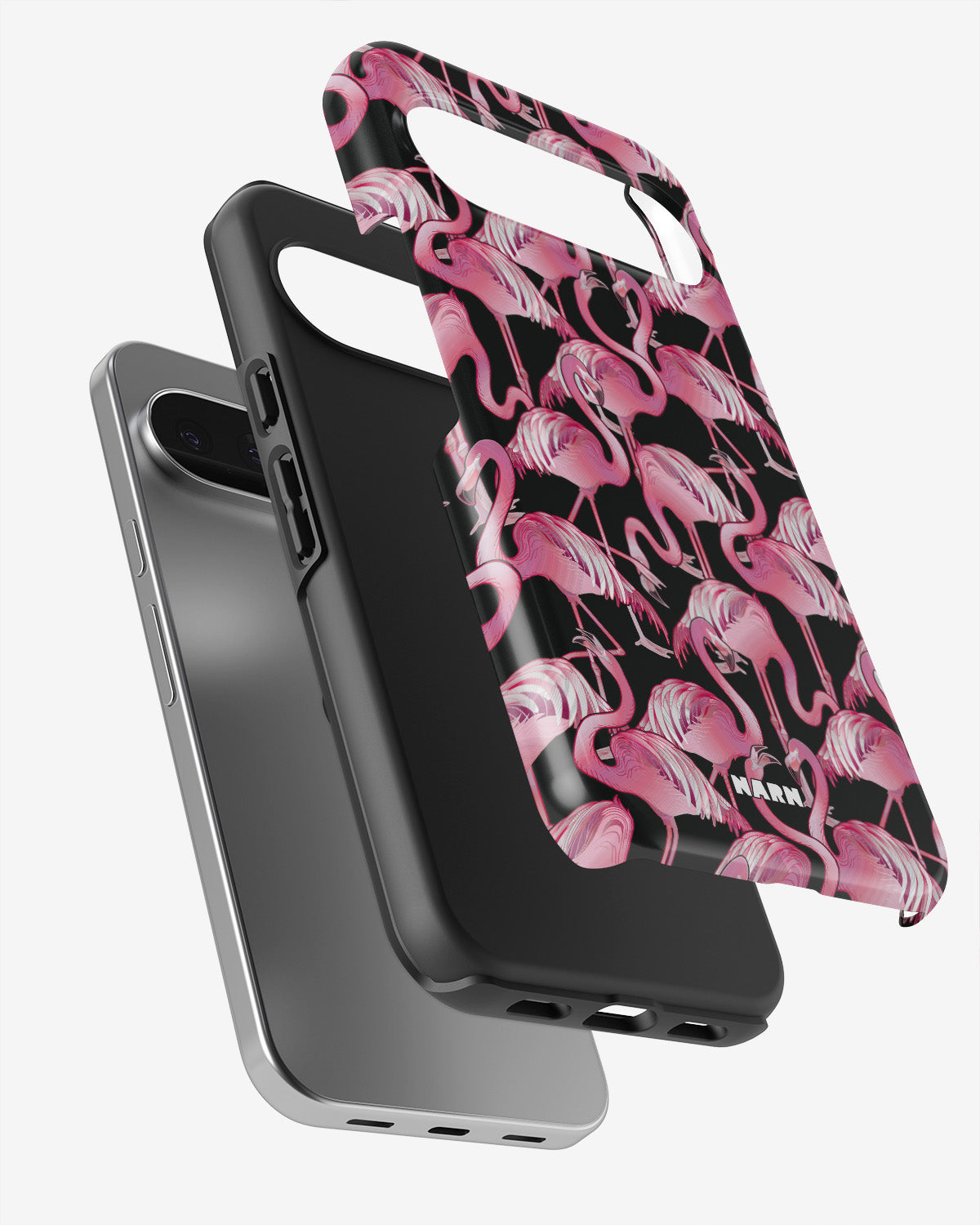 Google Pixel 9 Tough Case – Flamingos - View 3