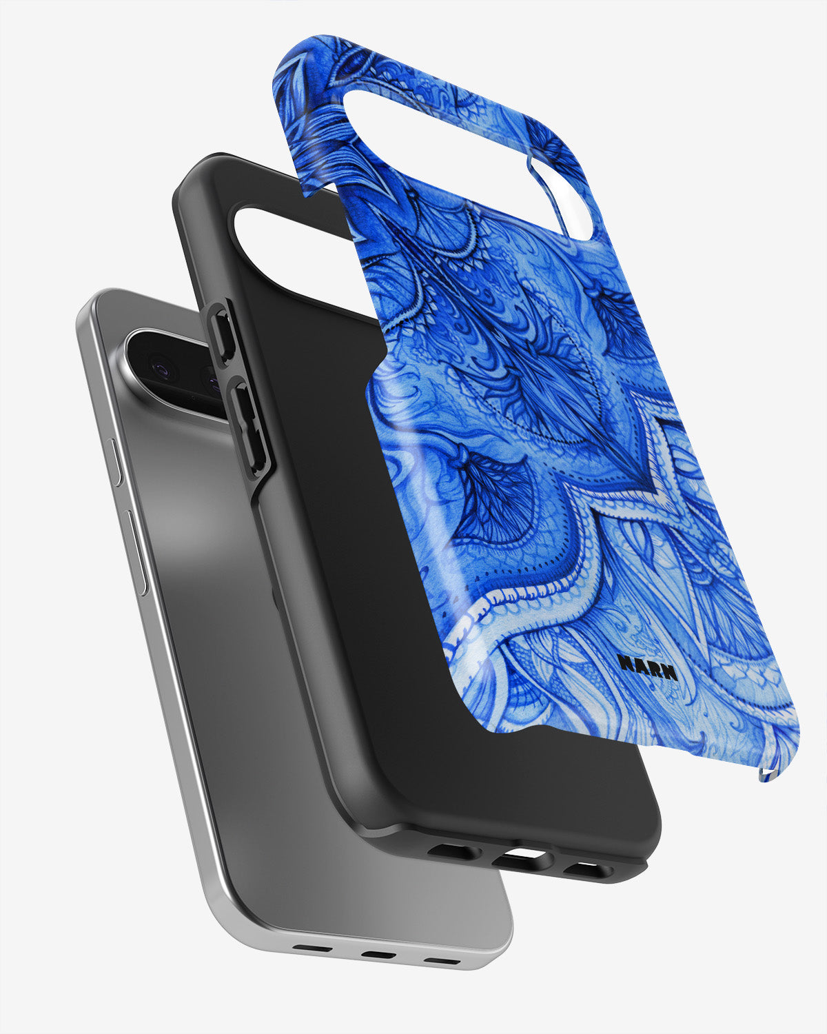Google Pixel 9 Tough Case – Blue Vintage - View 3