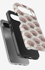 Google Pixel 9 Tough Case – Pink Marble Waves - View 3
