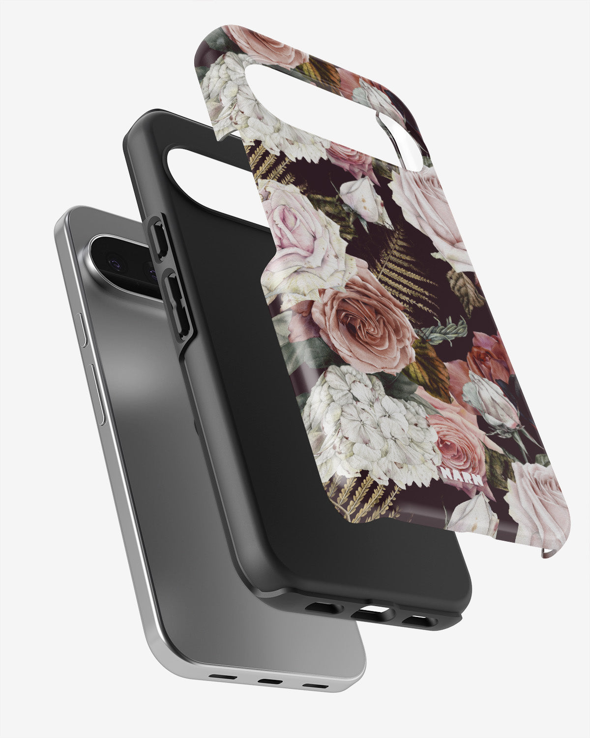 Google Pixel 9 Tough Case – Midnight Roses - View 3
