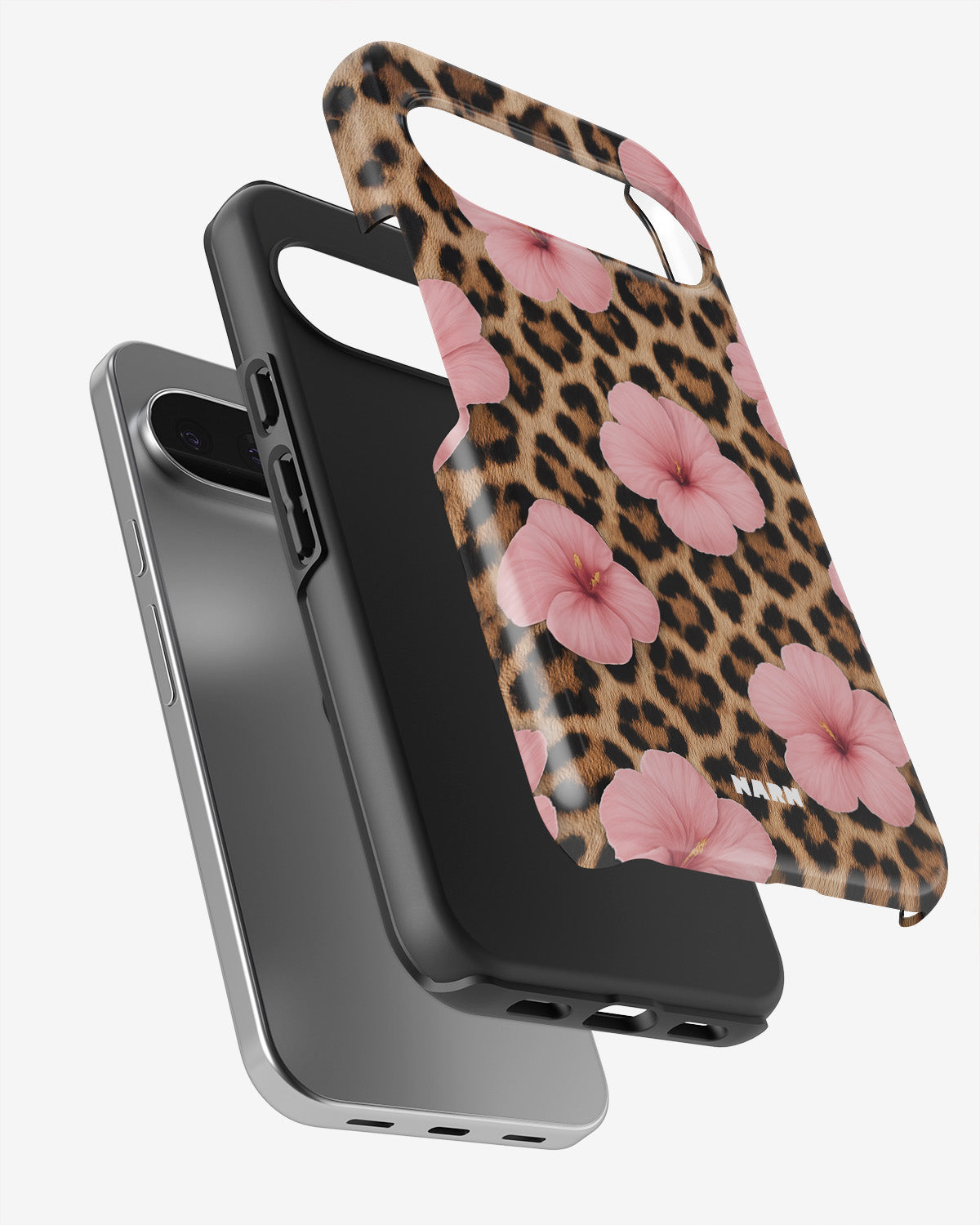 Google Pixel 9 Tough Case – Leopard Flower - View 3