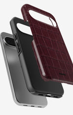 Google Pixel 9 Tough Case – Rouge Croc - View 3