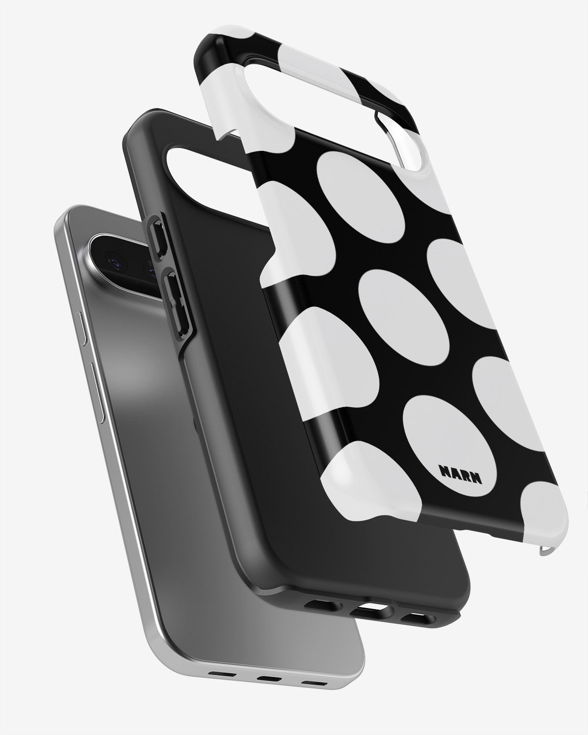 Google Pixel 9 Tough Case – Bold Dots - View 3