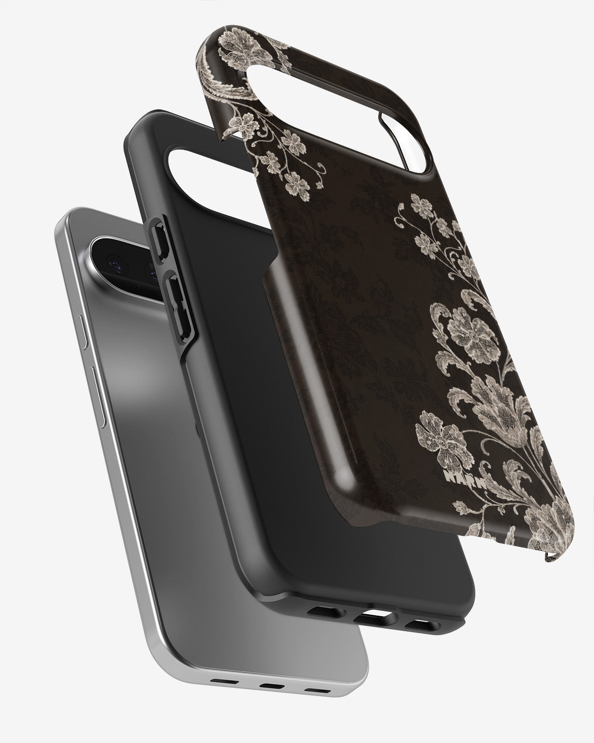 Google Pixel 9 Tough Case – Ivory Bloom - View 3