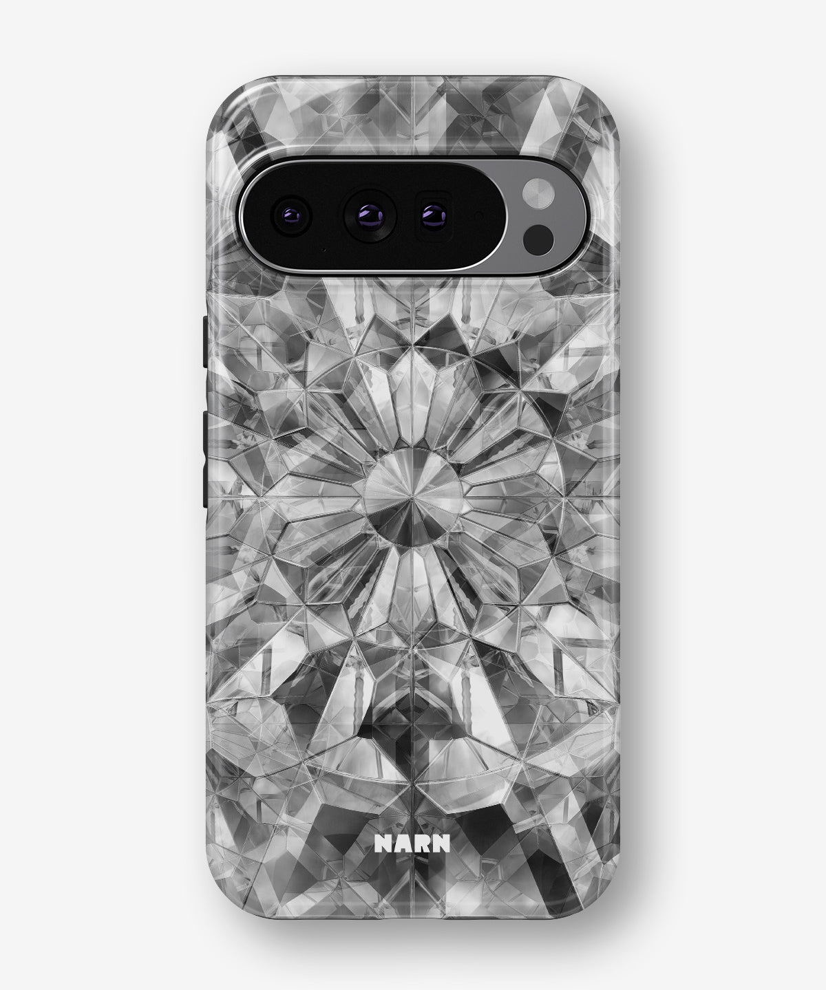 Google Pixel 9 Pro Tough Case – Grey Crystals - View 1