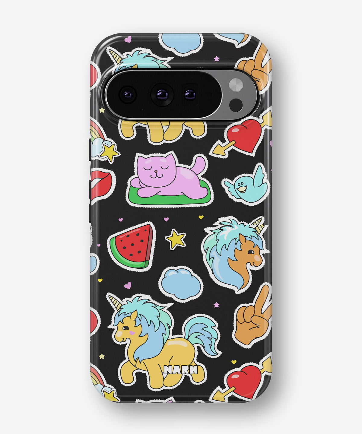 Google Pixel 9 Pro Tough Case – Cute Stickers - View 1