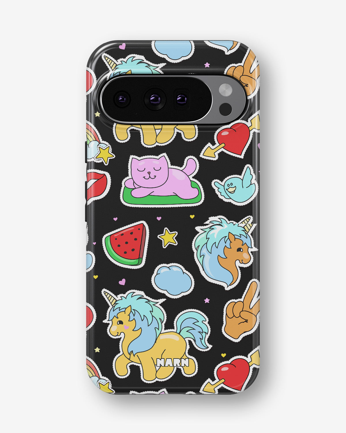 Google Pixel 9 Pro Tough Case – Cute Stickers - View 1