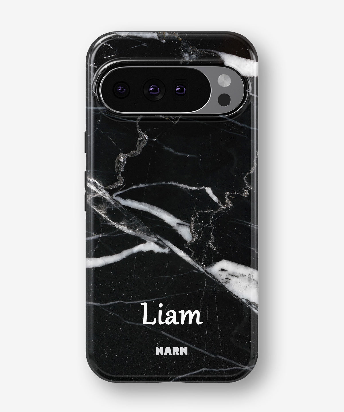 Google Pixel 9 Pro Tough Case – Custom - Black Marble - View 1