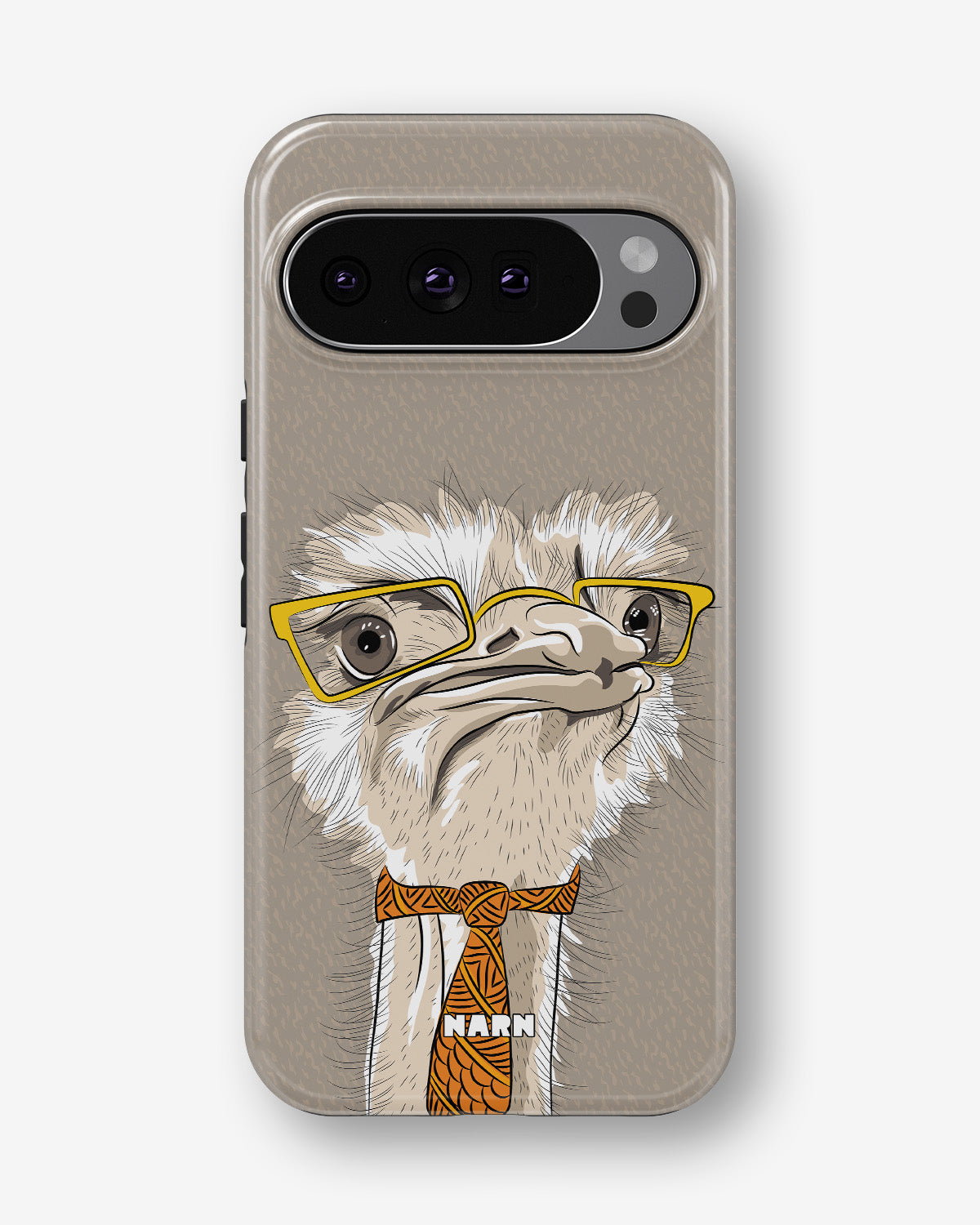 Google Pixel 9 Pro Tough Case – Hipster Ostrich - View 1