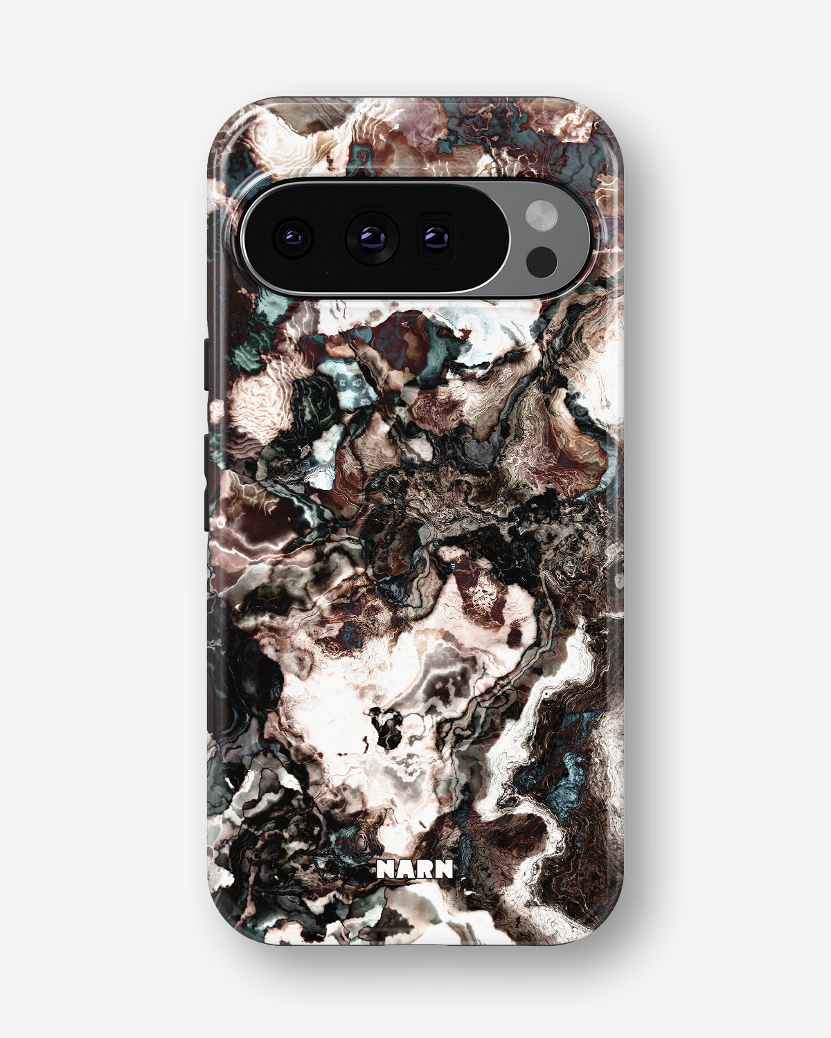 Google Pixel 9 Pro Tough Case – Marble Brown - View 1