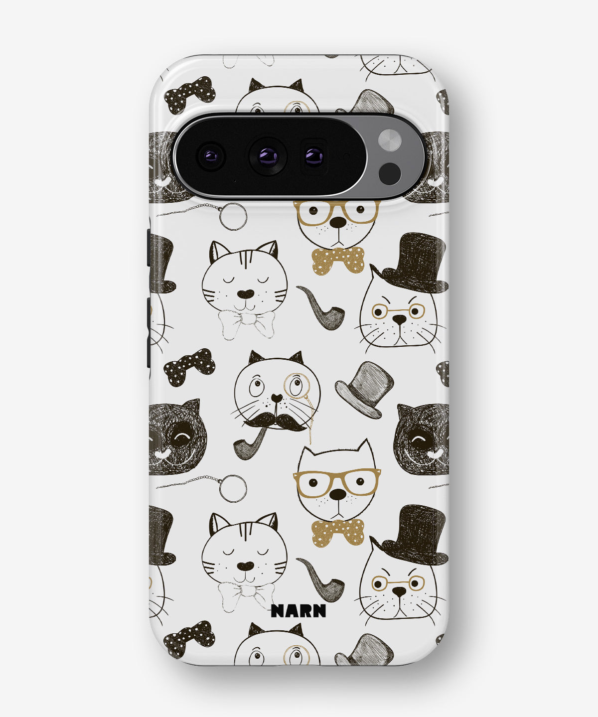 Google Pixel 9 Pro Tough Case – Cartoon Cats - View 1
