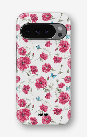Google Pixel 9 Pro Tough Case – Poppies in Bloom - View 1