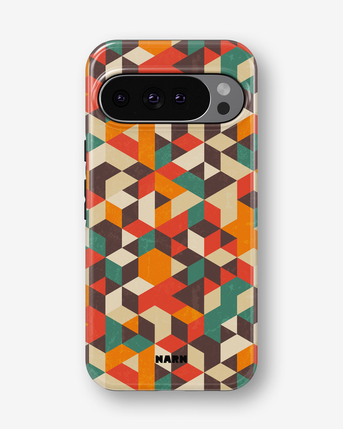 Google Pixel 9 Pro Tough Case – Retro Geometric - View 1