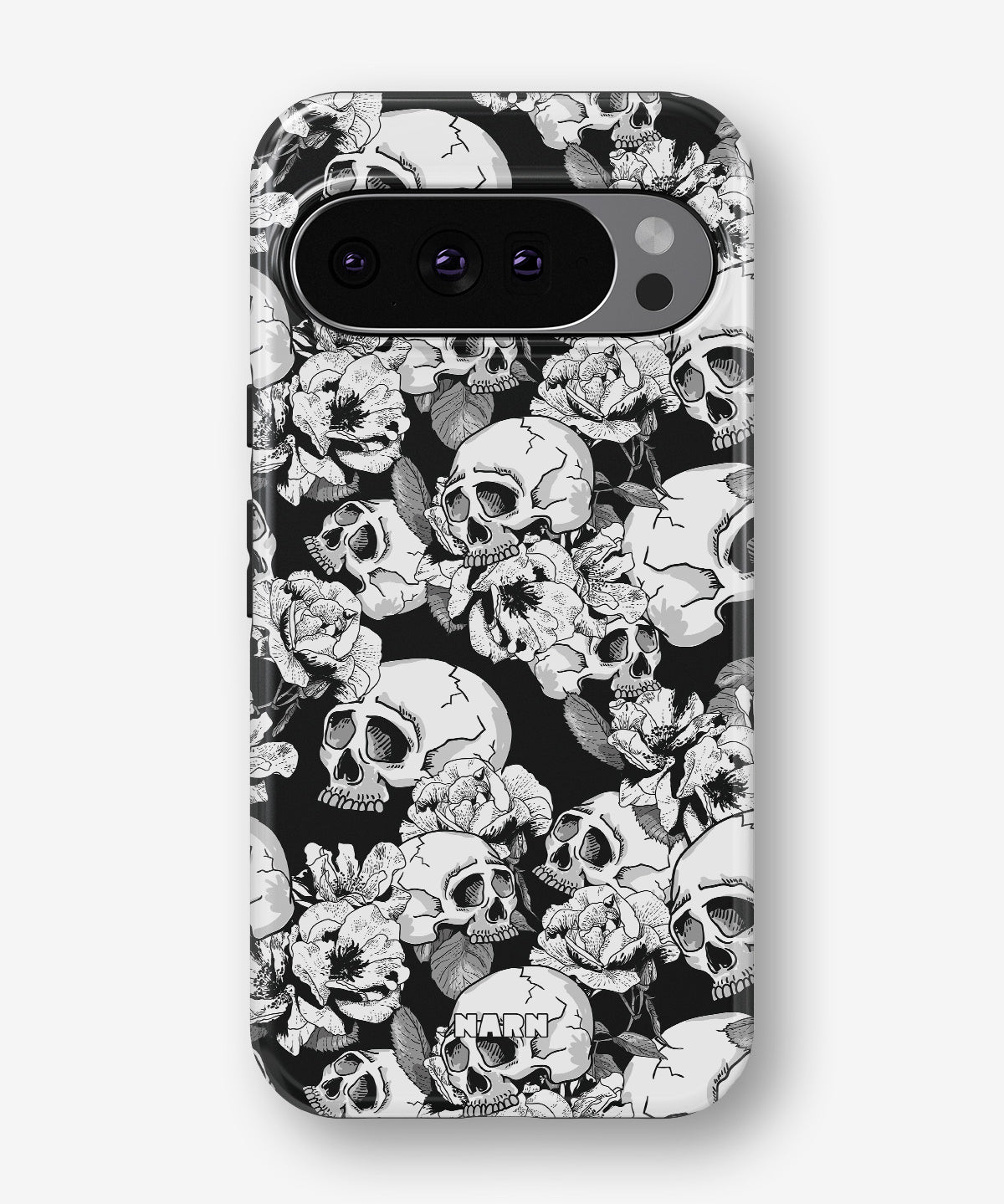 Google Pixel 9 Pro Tough Case – Skull Garden - View 1