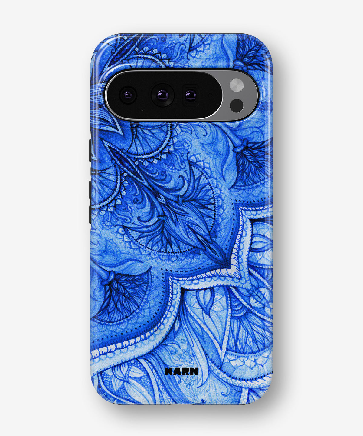 Google Pixel 9 Pro Tough Case – Blue Vintage - View 1