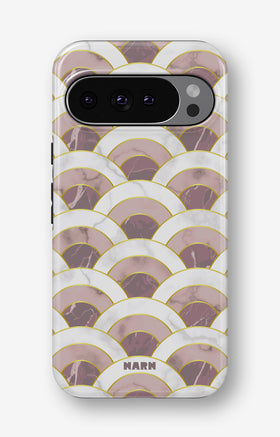 Google Pixel 9 Pro Tough Case – Pink Marble Waves - View 1