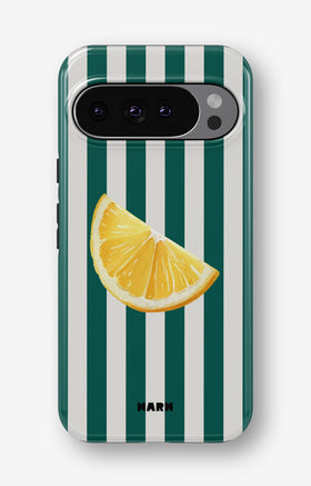 Google Pixel 9 Pro Tough Case – Lemon Stripes - View 1