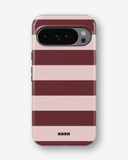 Google Pixel 9 Pro Tough Case – Cranberry Stripe - View 1