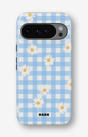 Google Pixel 9 Pro Tough Case – Blue Daisies - View 1
