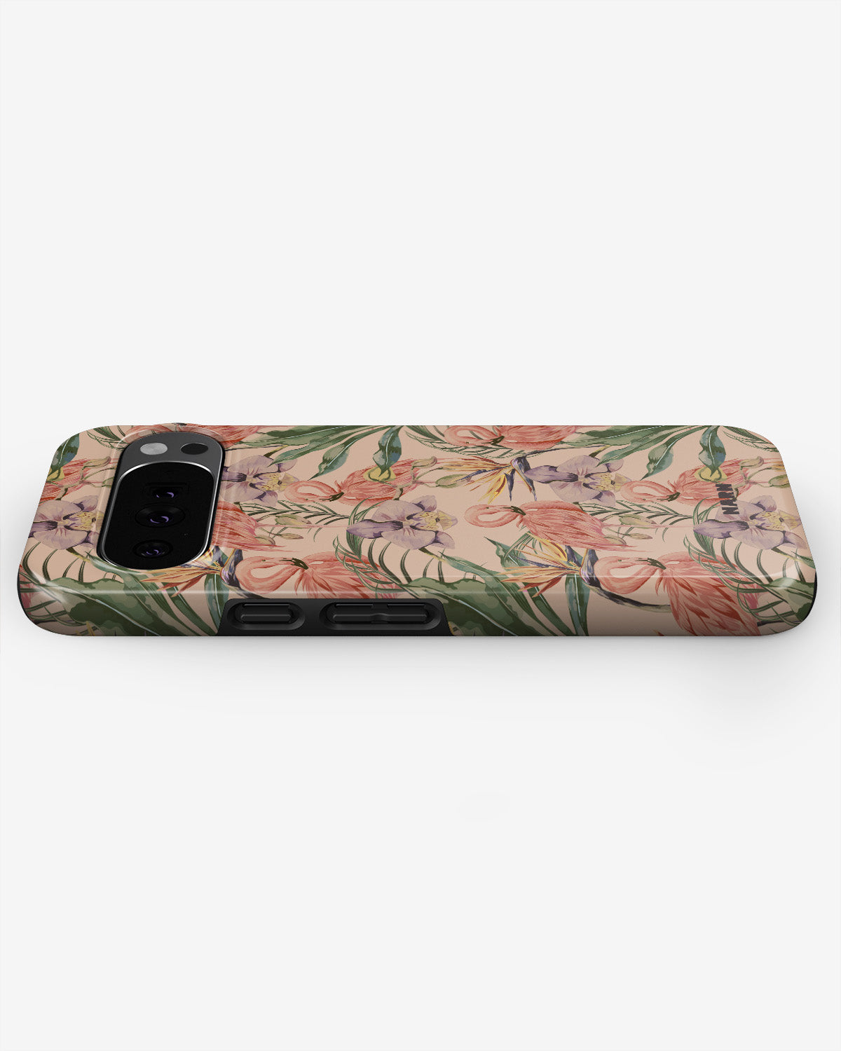 Google Pixel 9 Pro Tough Case – Flamingos & Flowers - View 2