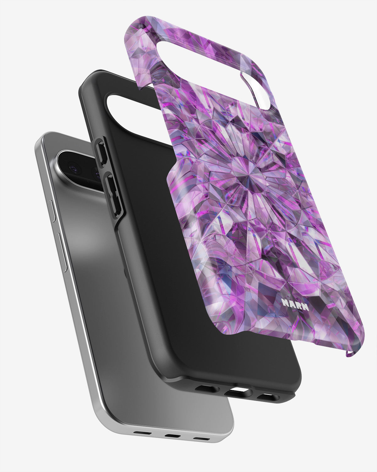 Google Pixel 9 Pro Tough Case – Lavender Crystals - View 3