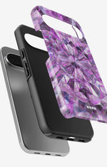 Google Pixel 9 Pro Tough Case – Lavender Crystals - View 3